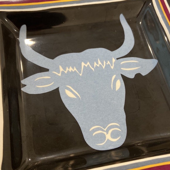 Souleiado Camargue Spal Solafrance small plate with blue bull - Picture 5 of 6